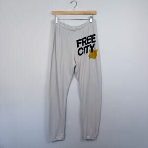 Freecity Sweatpants in Cream Medium